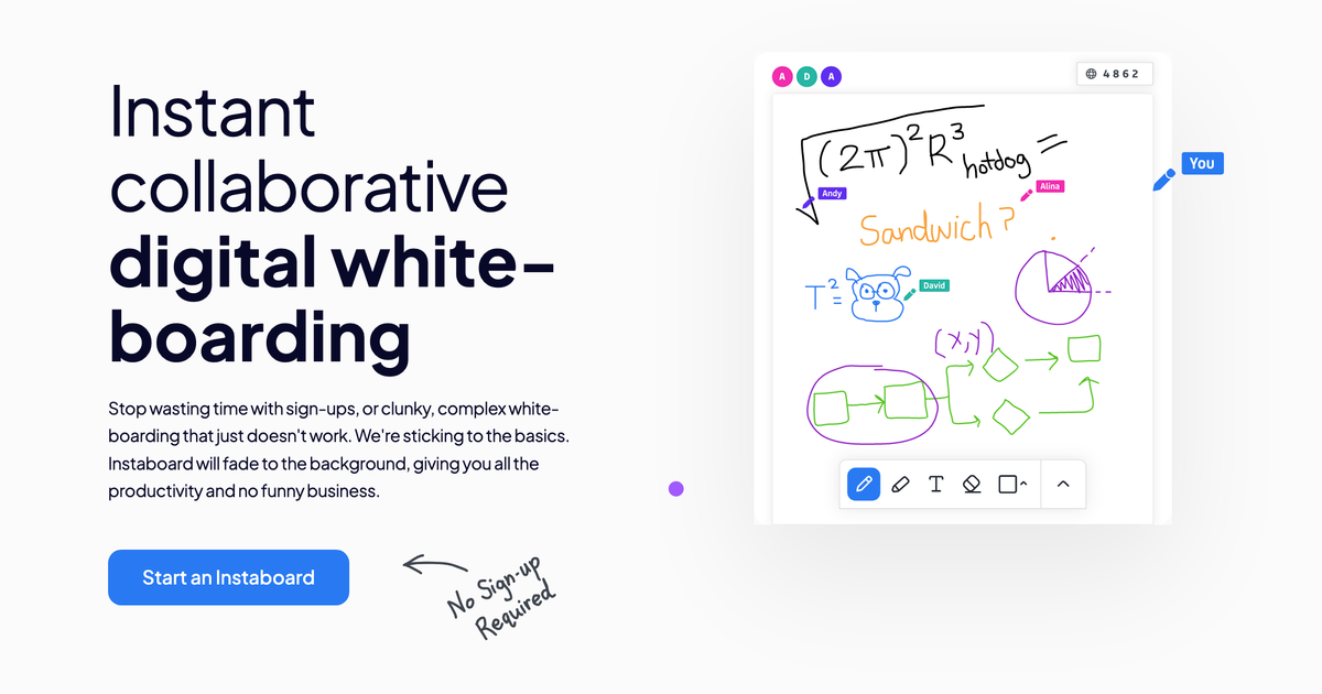 Instaboard - Collaborative white-boarding
