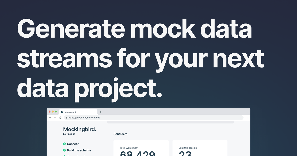 Mockingbird - A mock data stream generator