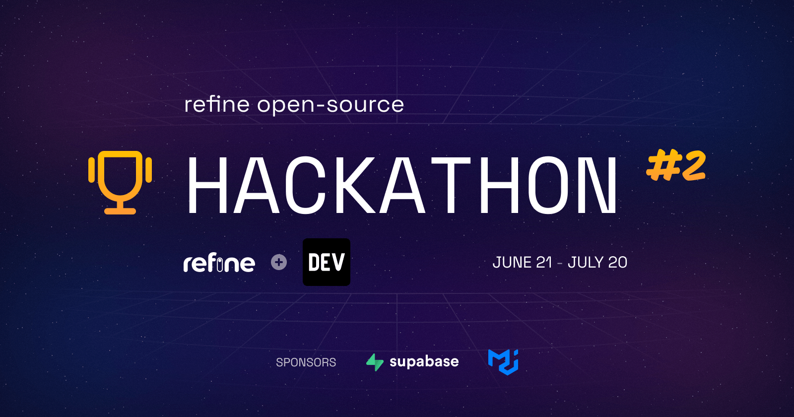 refine + DEV Open Source Hackathon