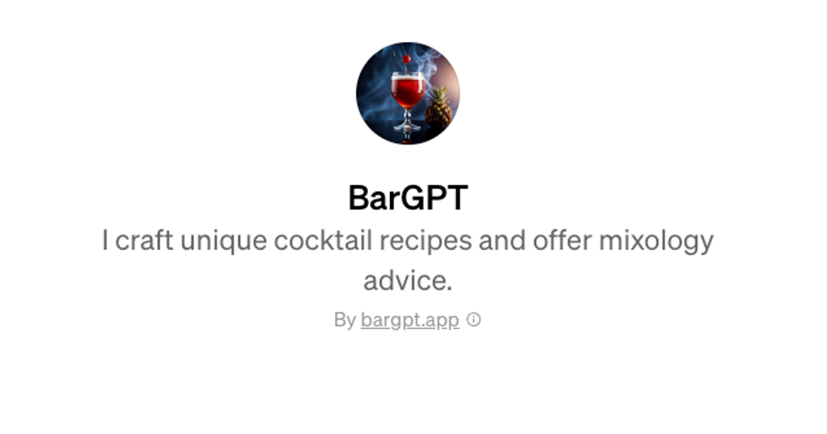 BarGPT