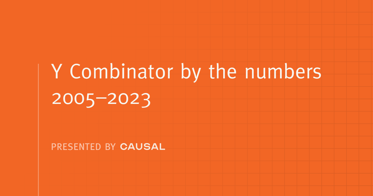 Y Combinator by the numbers: 2005–2023