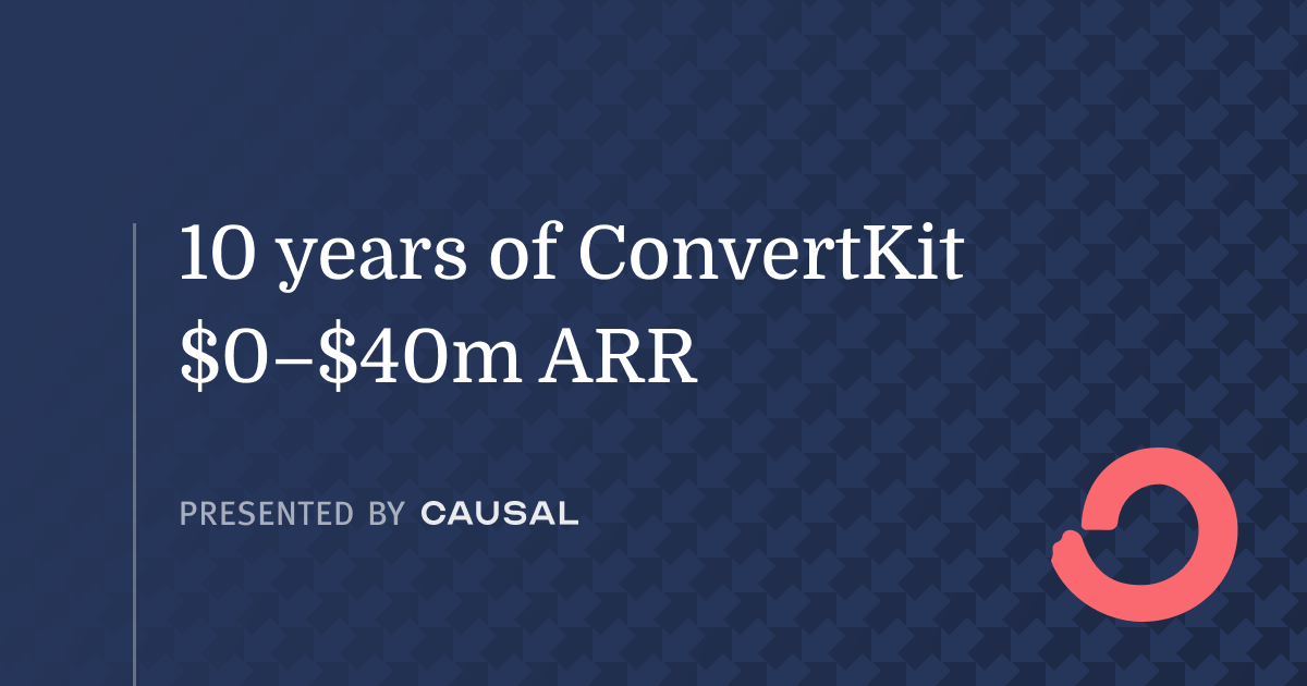 ConvertKit from $0→$40m ARR