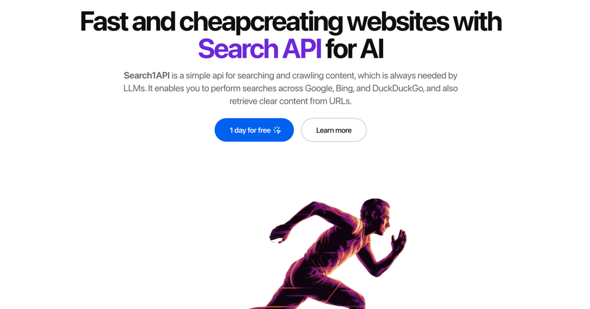 Search1API— Fast and cheap search apis for AI