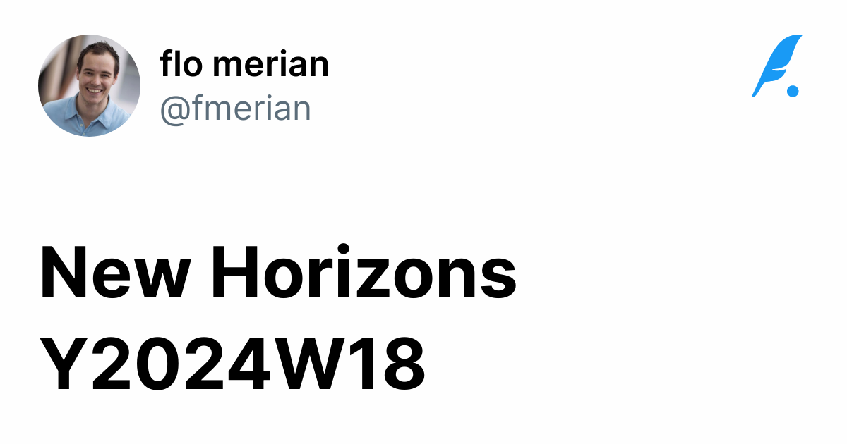 New Horizons Y2024W18 by @fmerian