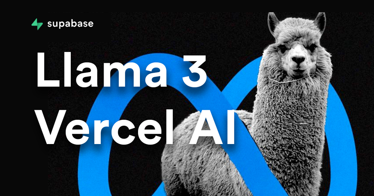 Llama 3 with Vercel AI