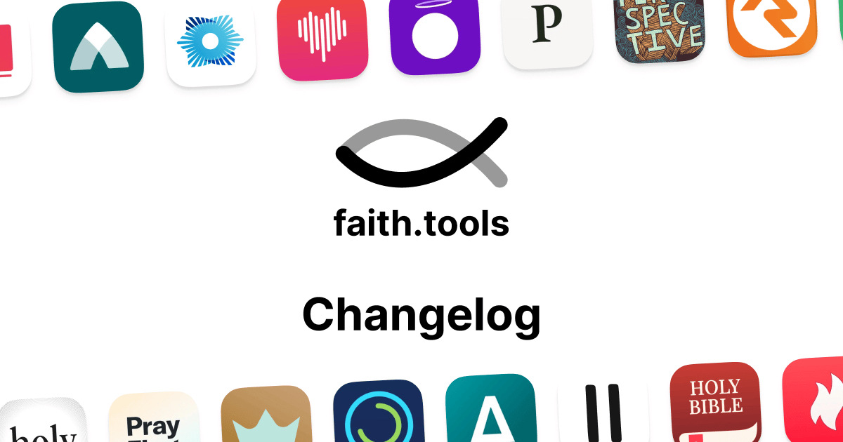 What's new with faith.tools?