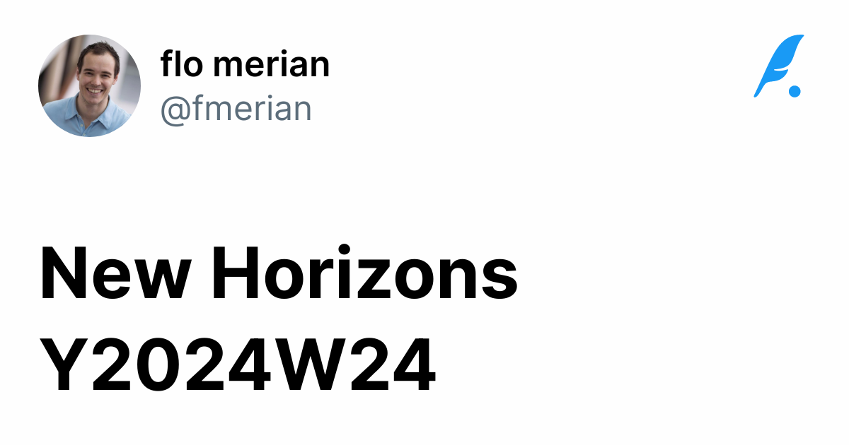 New Horizons Y2024W24 by @fmerian