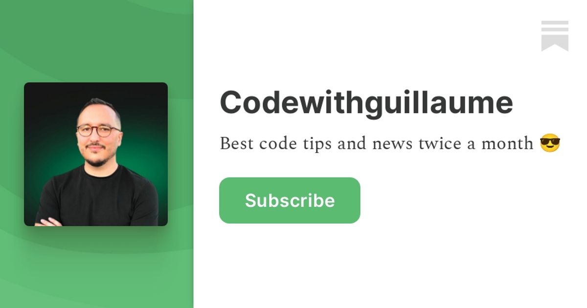 Codewithguillaume's Newsletter