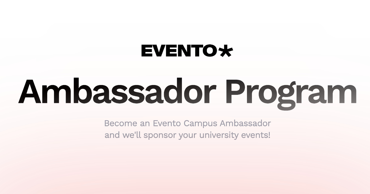 Become an Evento Campus Ambassador