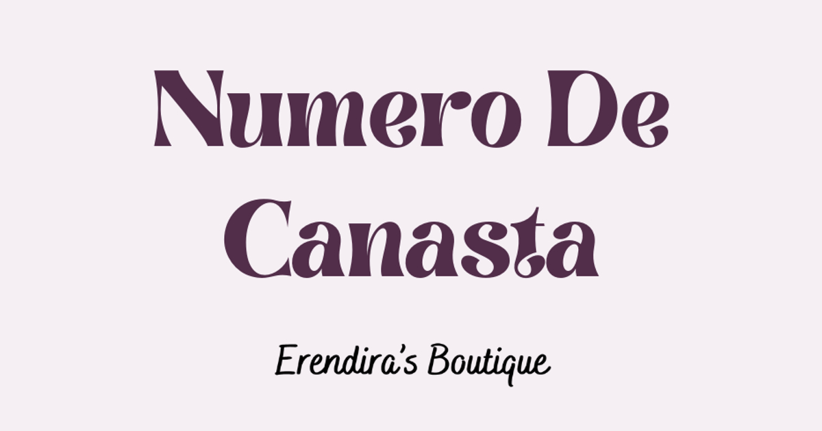 Live - Numero De Canasta 9/12 — Erendira's Boutique