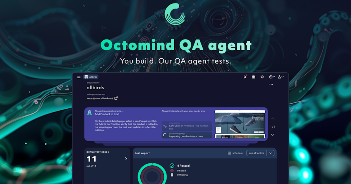 Octomind QA Agent on Product Hunt