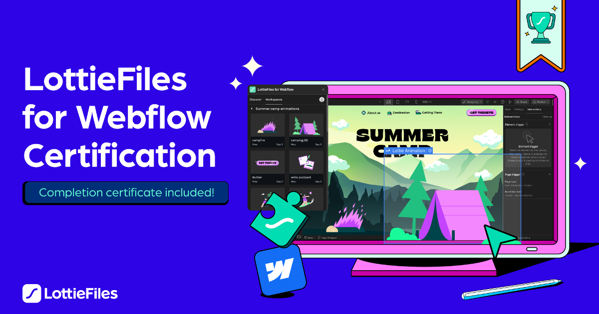 LottieFiles for Webflow Certification