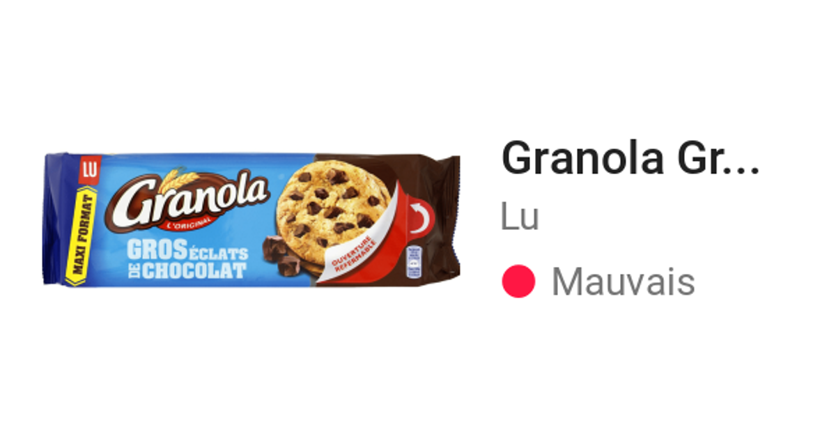 Granola Gros éclats de Chocolat