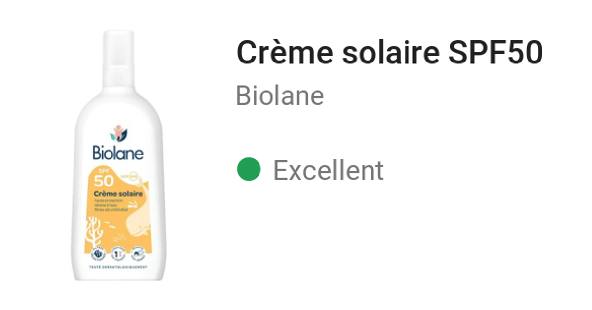 Crème solaire SPF50