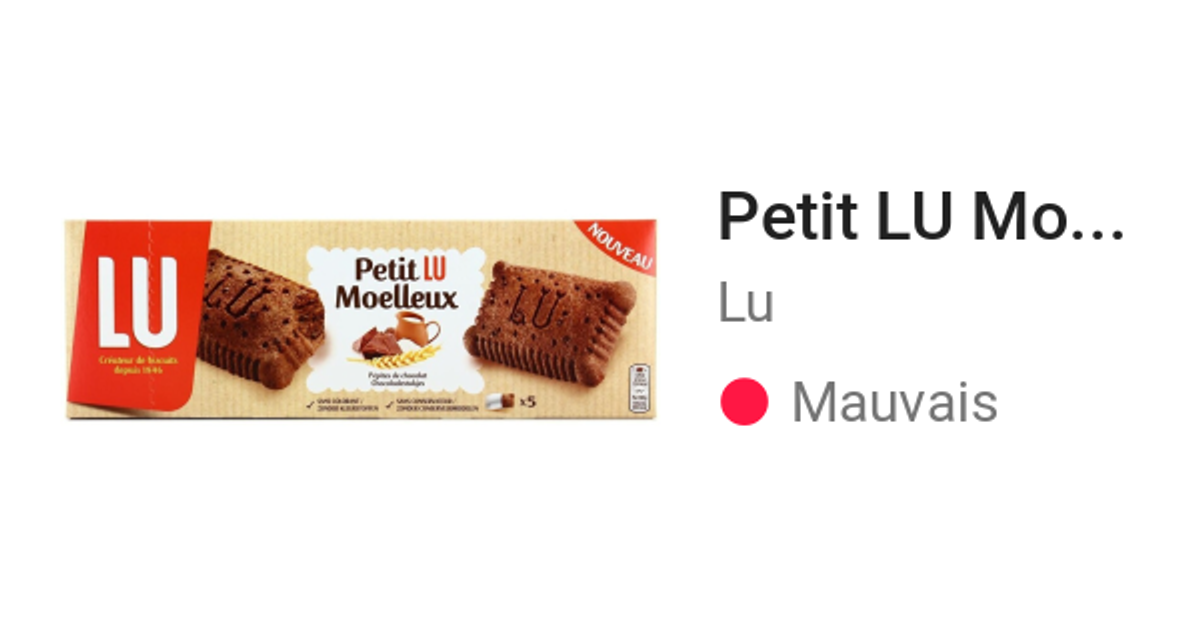 Petit LU Moelleux Chocolat