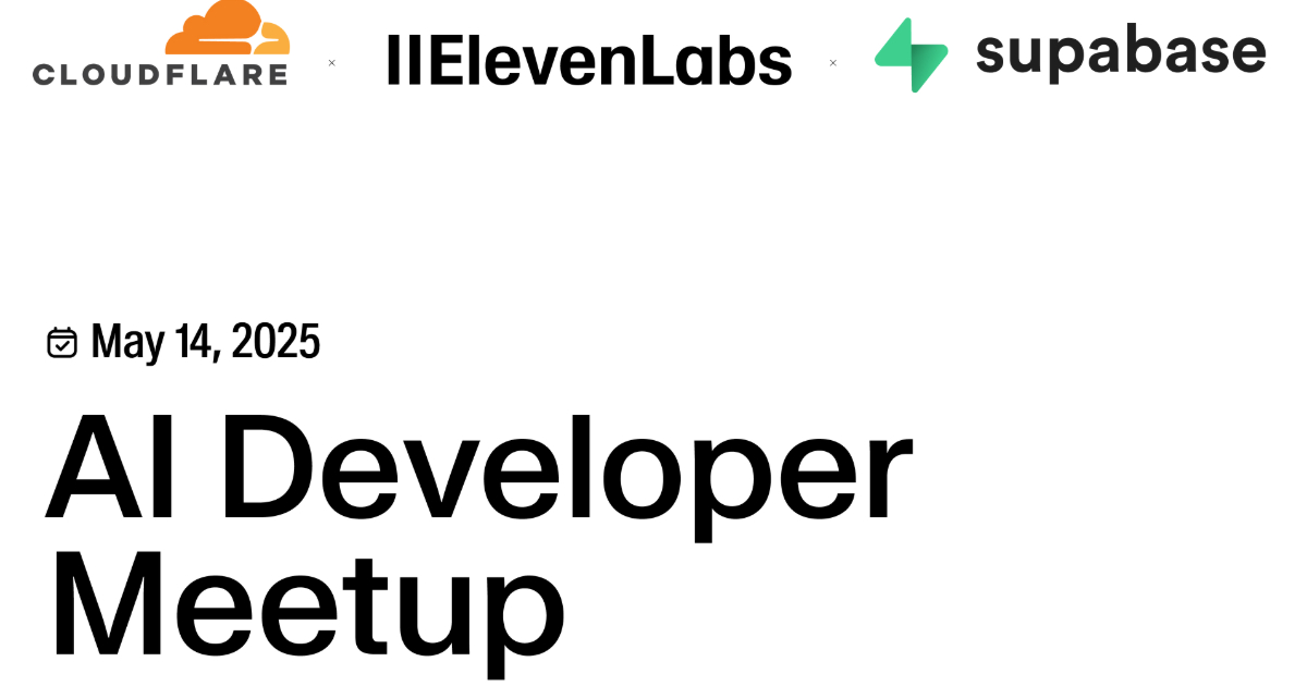 AI Developer Meetup in Tokyo #1 (2025/05/14 19:00〜)