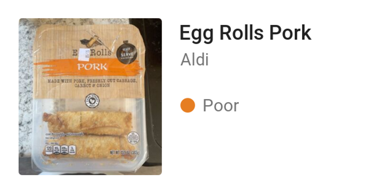 Egg Rolls Pork