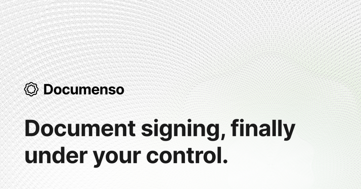Introducing Self-Hosted Signing Infrastructure for Enterprise - Documenso