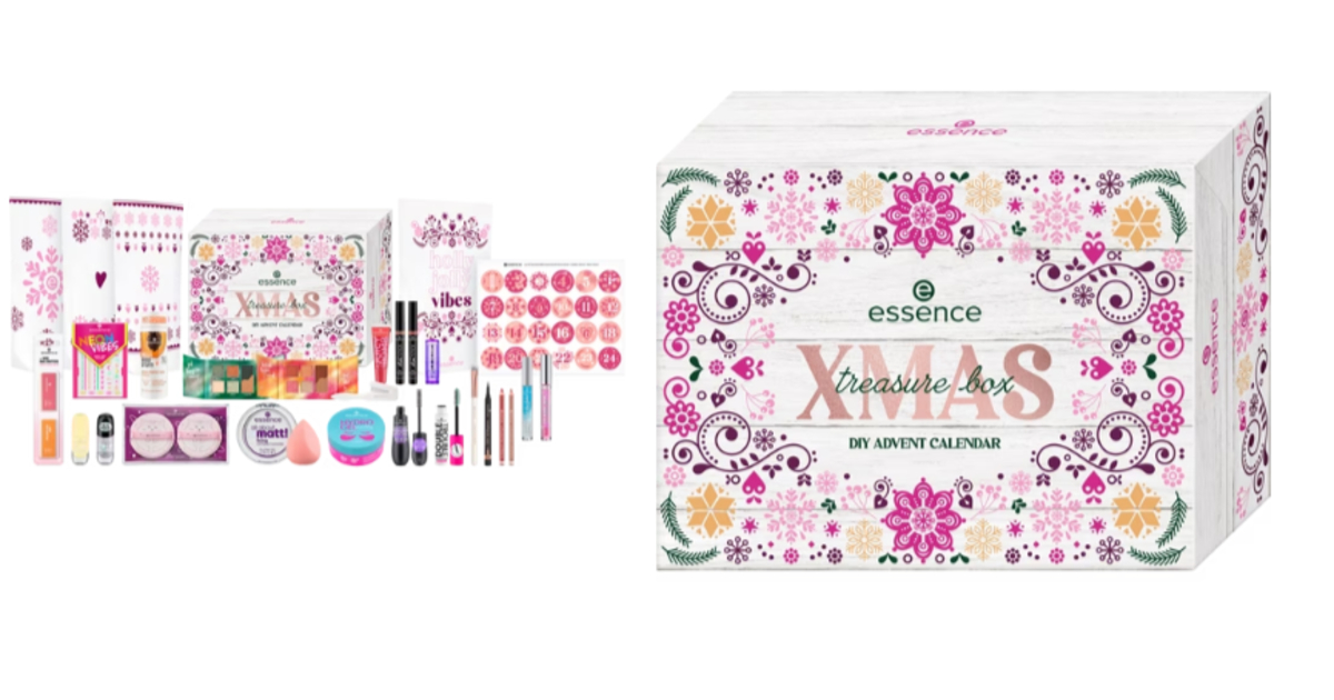 deal - Essence Cosmetics Xmas Treasure Box (Calendrier de l’Avent 2025 DIY) – 30,99 € sur Amazon