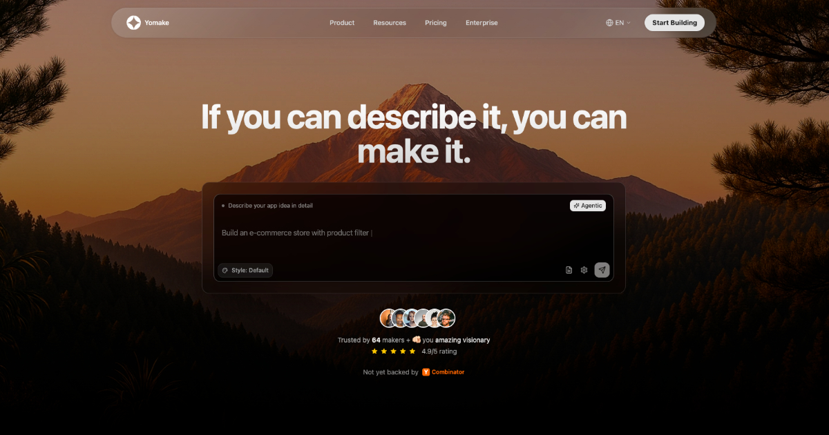 Yomake - AI-Powered Web Builder