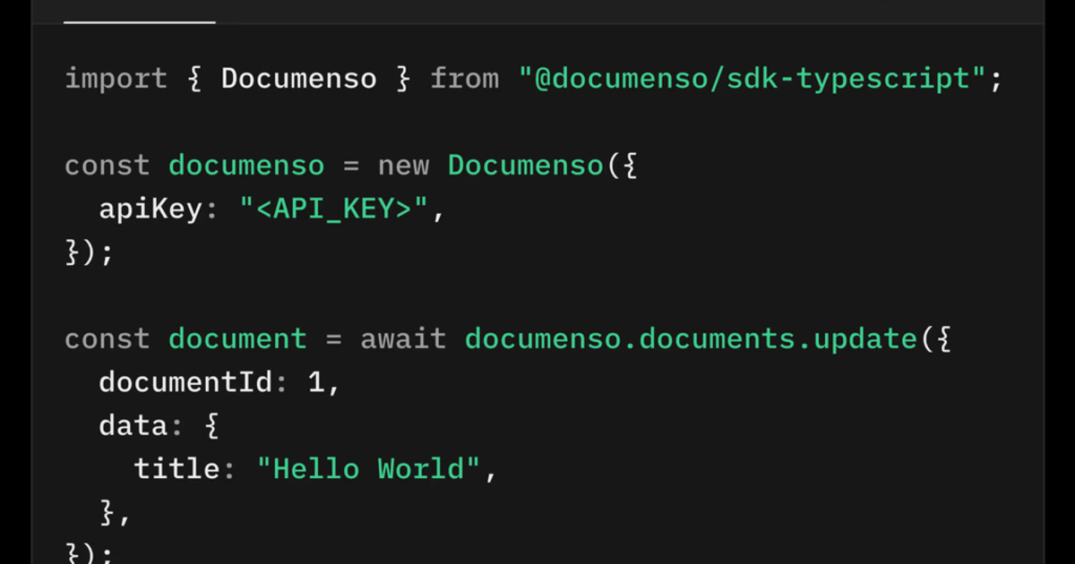 Documenso API V2 - BETA