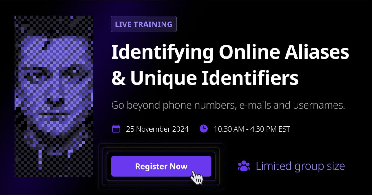 🔎 Identifying Online Aliases and Unique Identifiers - OSINT Training Course